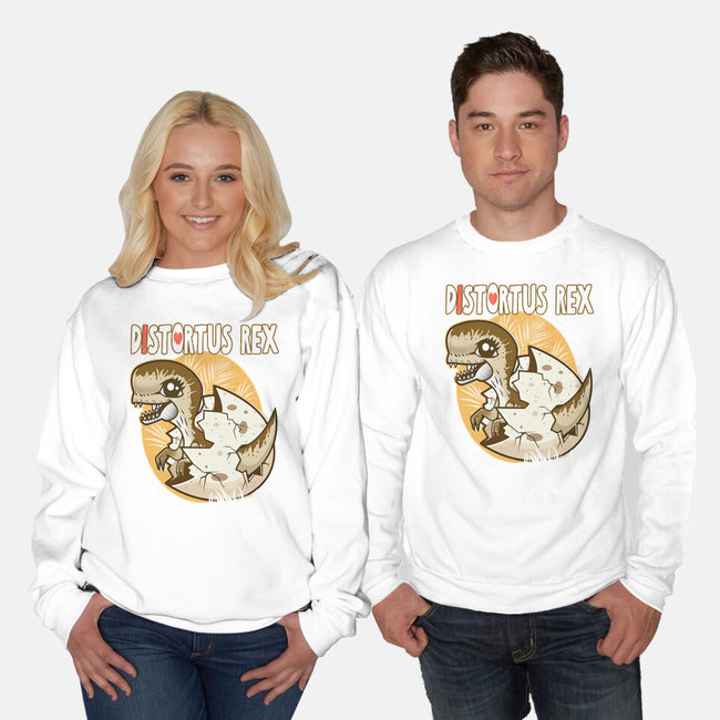 I Heart Distortus Rex-Unisex-Crew Neck-Sweatshirt-palmstreet