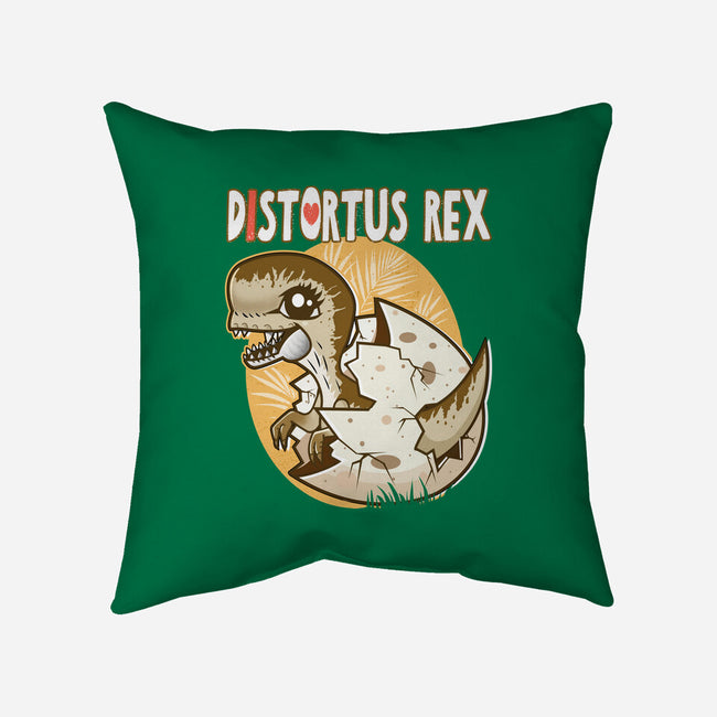 I Heart Distortus Rex-None-Removable Cover w Insert-Throw Pillow-palmstreet