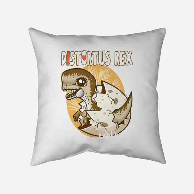 I Heart Distortus Rex-None-Removable Cover w Insert-Throw Pillow-palmstreet