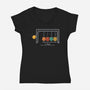 Schrodinger In A Box-Womens-V-Neck-Tee-erion_designs