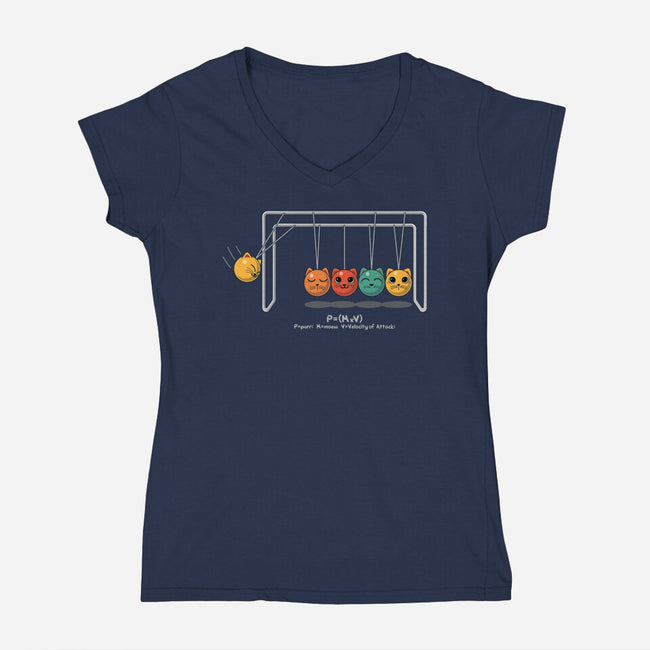Schrodinger In A Box-Womens-V-Neck-Tee-erion_designs
