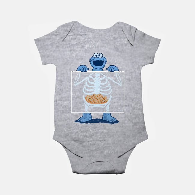 Cookie Anatomy X-ray-Baby-Basic-Onesie-erion_designs