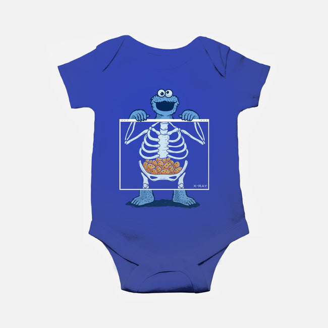 Cookie Anatomy X-ray-Baby-Basic-Onesie-erion_designs