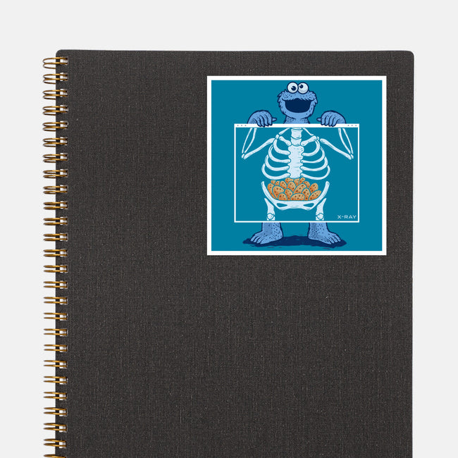 Cookie Anatomy X-ray-None-Glossy-Sticker-erion_designs
