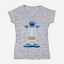 Cookie Anatomy X-ray-Womens-V-Neck-Tee-erion_designs
