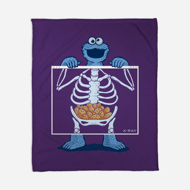 Cookie Anatomy X-ray-None-Fleece-Blanket-erion_designs