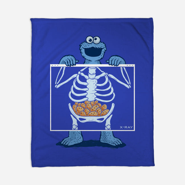 Cookie Anatomy X-ray-None-Fleece-Blanket-erion_designs