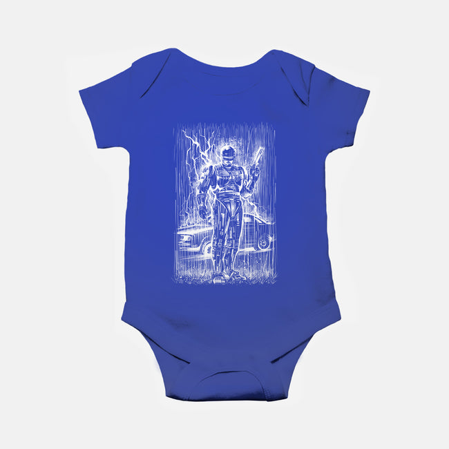 Cop Under The Rain-Baby-Basic-Onesie-zascanauta