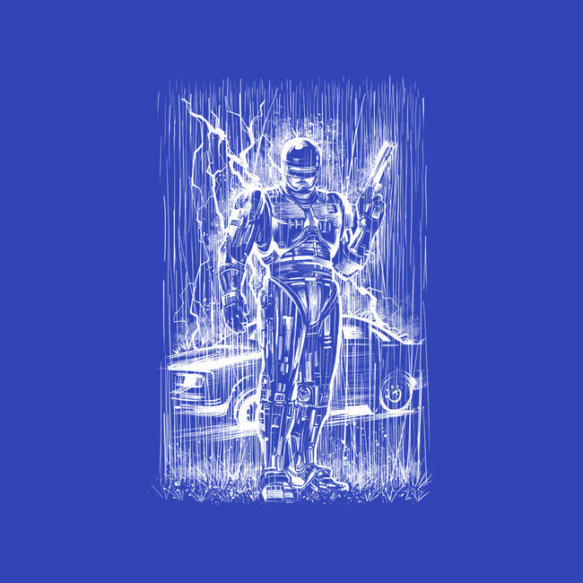 Cop Under The Rain-Mens-Heavyweight-Tee-zascanauta