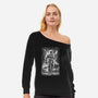Cop Under The Rain-Womens-Off Shoulder-Sweatshirt-zascanauta