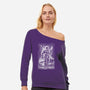 Cop Under The Rain-Womens-Off Shoulder-Sweatshirt-zascanauta