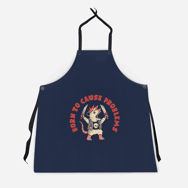 Born To Cause Problems-Unisex-Kitchen-Apron-eduely