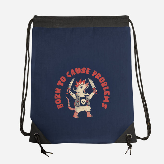 Born To Cause Problems-None-Drawstring-Bag-eduely