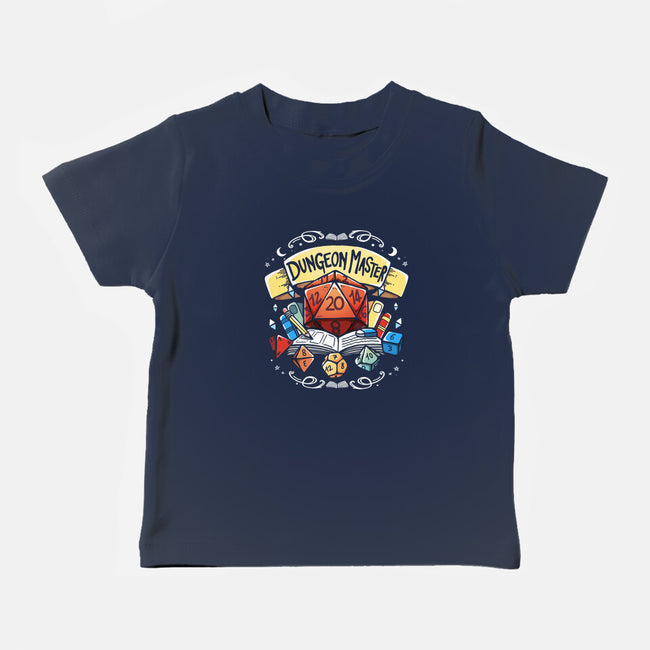 Dungeon Master Dice-Baby-Basic-Tee-Vallina84