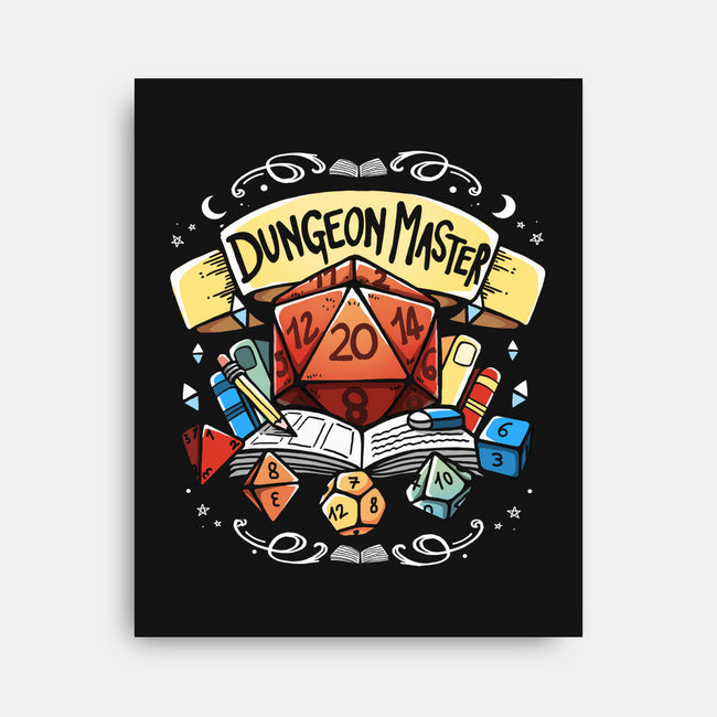 Dungeon Master Dice-None-Stretched-Canvas-Vallina84