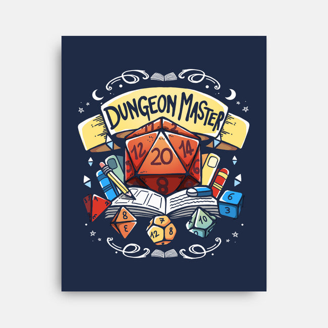 Dungeon Master Dice-None-Stretched-Canvas-Vallina84