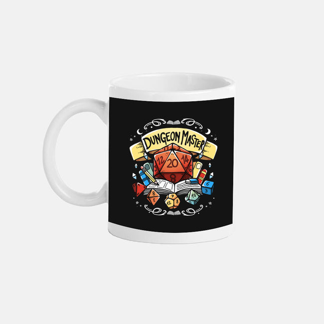 Dungeon Master Dice-None-Mug-Drinkware-Vallina84