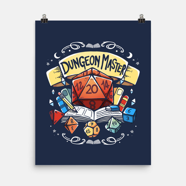 Dungeon Master Dice-None-Matte-Poster-Vallina84