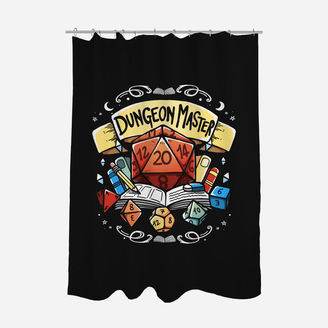 Dungeon Master Dice-None-Polyester-Shower Curtain-Vallina84