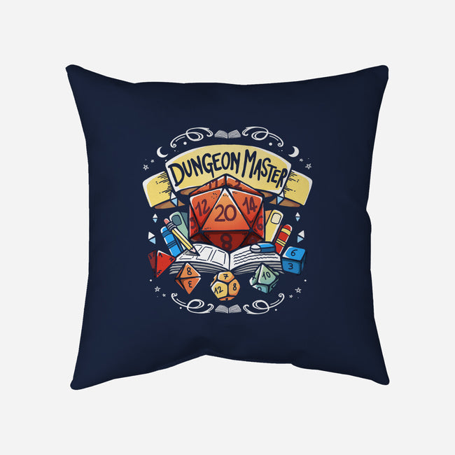 Dungeon Master Dice-None-Removable Cover w Insert-Throw Pillow-Vallina84