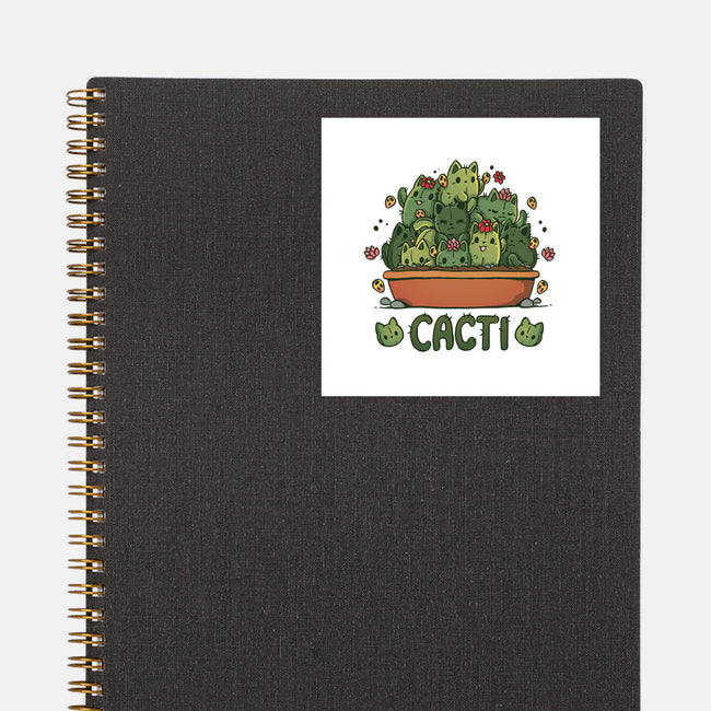 Cacti Kitties-None-Glossy-Sticker-Vallina84