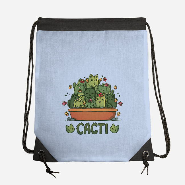 Cacti Kitties-None-Drawstring-Bag-Vallina84