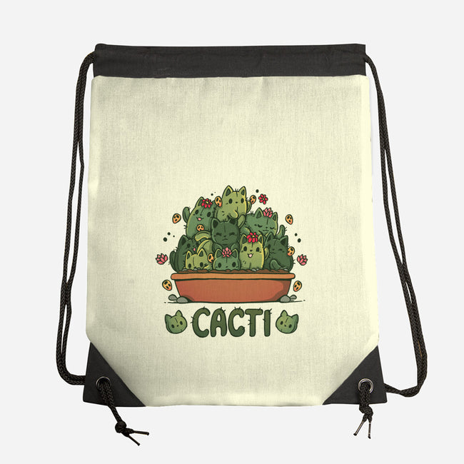 Cacti Kitties-None-Drawstring-Bag-Vallina84