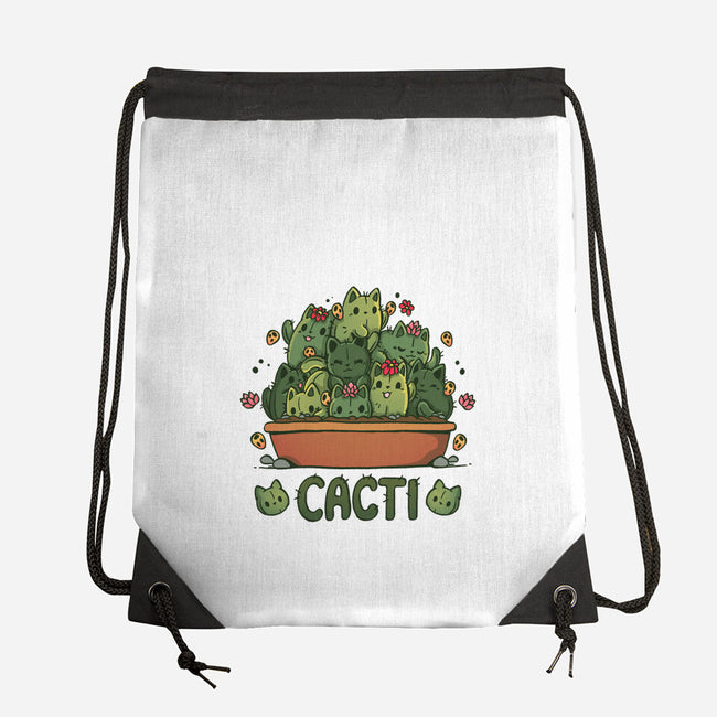 Cacti Kitties-None-Drawstring-Bag-Vallina84