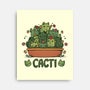 Cacti Kitties-None-Stretched-Canvas-Vallina84