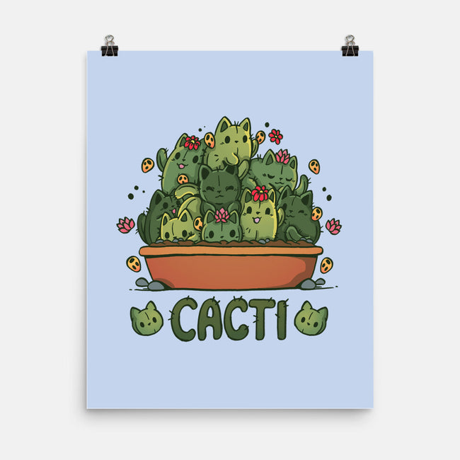 Cacti Kitties-None-Matte-Poster-Vallina84