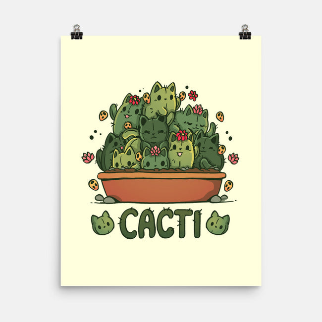 Cacti Kitties-None-Matte-Poster-Vallina84