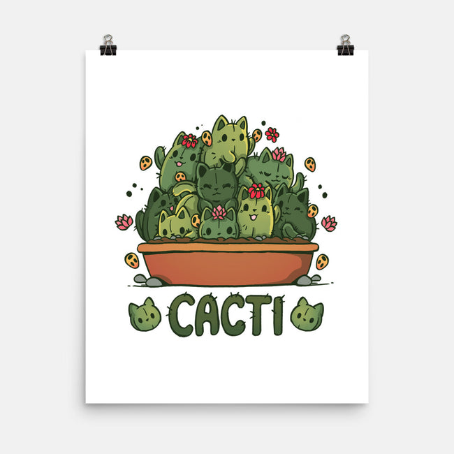 Cacti Kitties-None-Matte-Poster-Vallina84