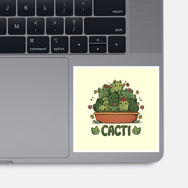 Cacti Kitties-None-Glossy-Sticker-Vallina84