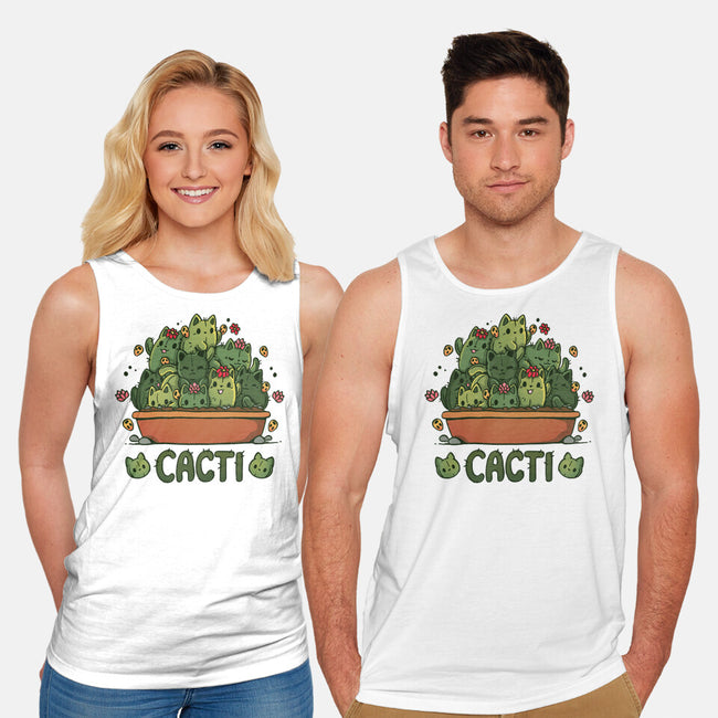 Cacti Kitties-Unisex-Basic-Tank-Vallina84