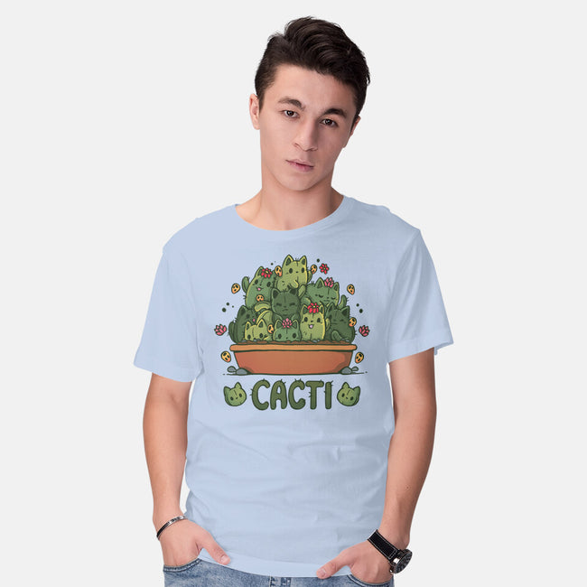 Cacti Kitties-Mens-Basic-Tee-Vallina84