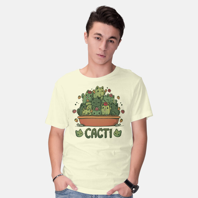 Cacti Kitties-Mens-Basic-Tee-Vallina84