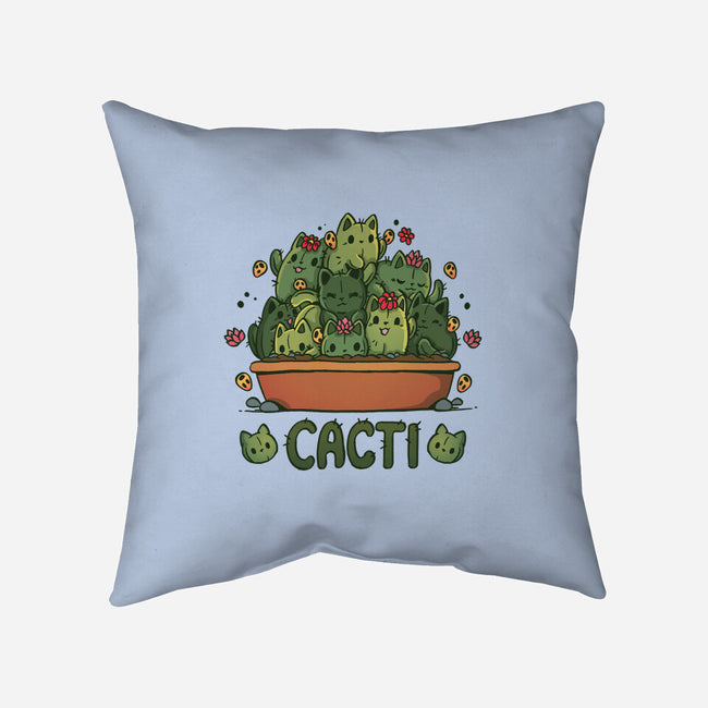 Cacti Kitties-None-Removable Cover w Insert-Throw Pillow-Vallina84