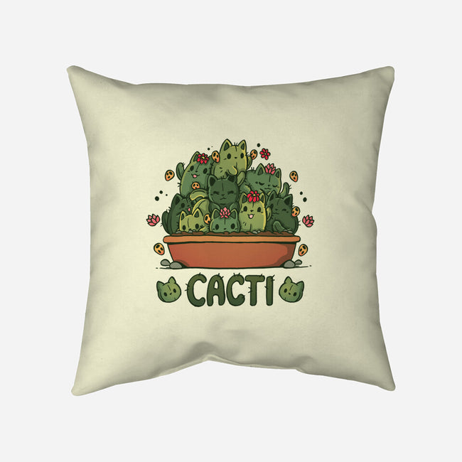 Cacti Kitties-None-Removable Cover w Insert-Throw Pillow-Vallina84