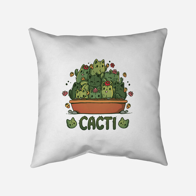 Cacti Kitties-None-Removable Cover w Insert-Throw Pillow-Vallina84