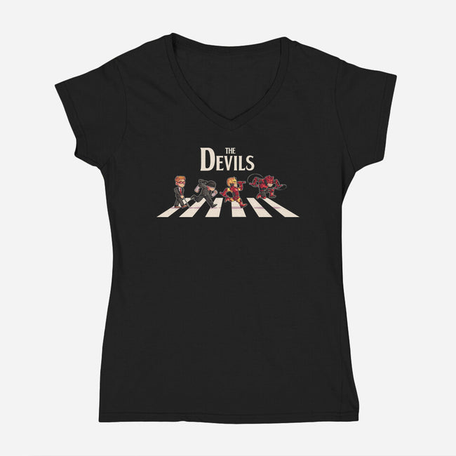 The Devils-Womens-V-Neck-Tee-2DFeer