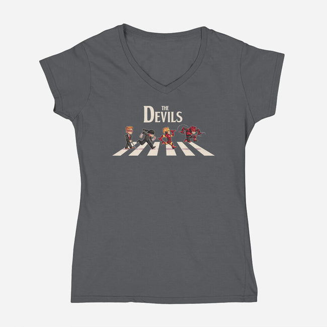 The Devils-Womens-V-Neck-Tee-2DFeer