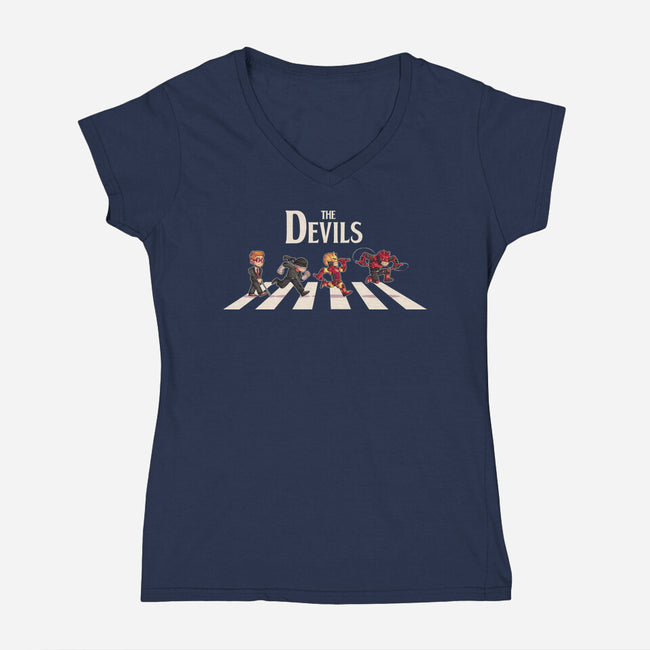 The Devils-Womens-V-Neck-Tee-2DFeer
