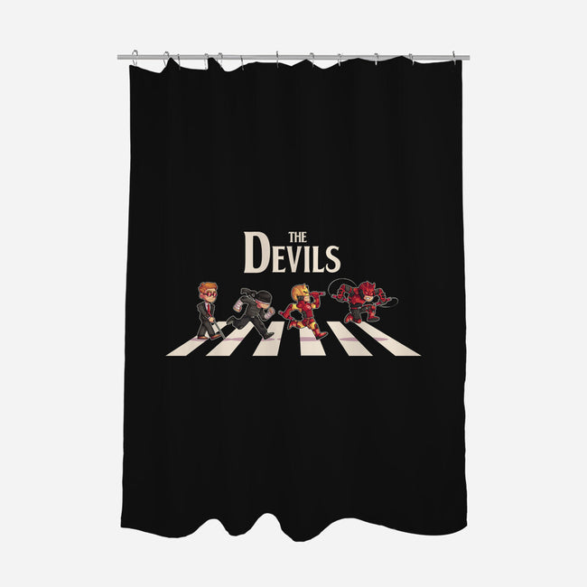 The Devils-None-Polyester-Shower Curtain-2DFeer