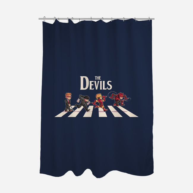 The Devils-None-Polyester-Shower Curtain-2DFeer