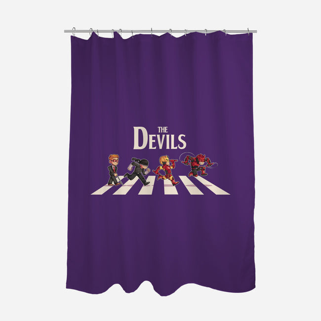 The Devils-None-Polyester-Shower Curtain-2DFeer