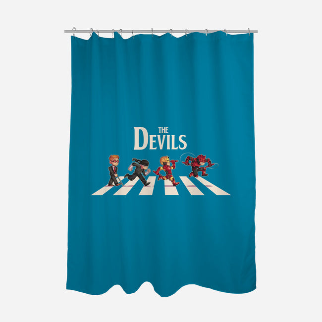 The Devils-None-Polyester-Shower Curtain-2DFeer