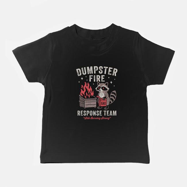 Dumpster Fire Response Team-Baby-Basic-Tee-Nemons