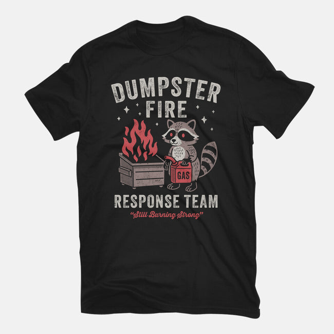 Dumpster Fire Response Team-Womens-Fitted-Tee-Nemons