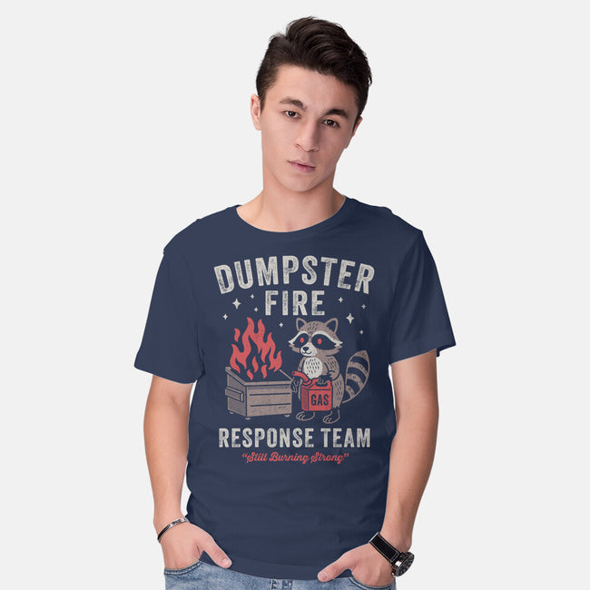 Dumpster Fire Response Team-Mens-Basic-Tee-Nemons