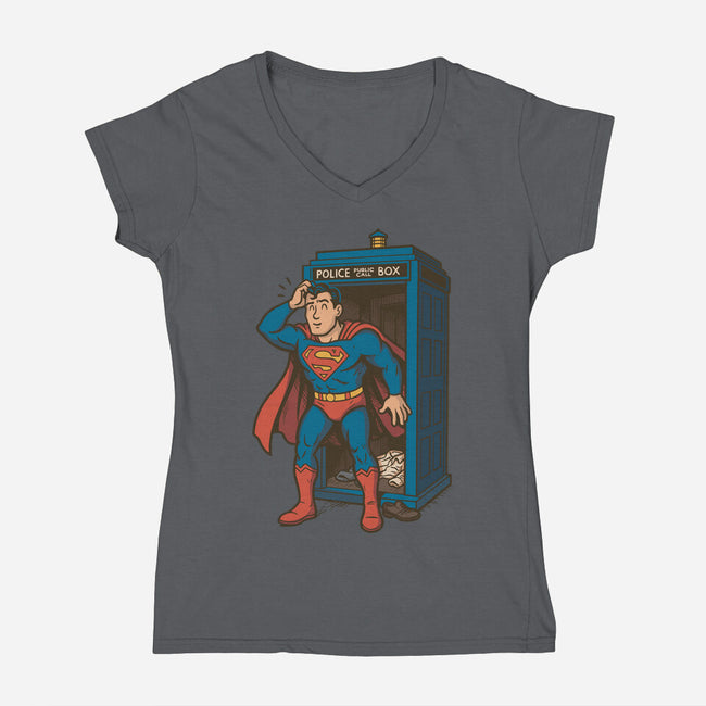 Wrong Booth-Womens-V-Neck-Tee-merchtank